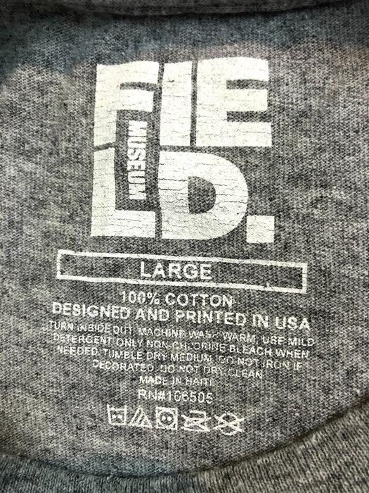 Mens Field Museum Cotton T-Shirt Top Size Large