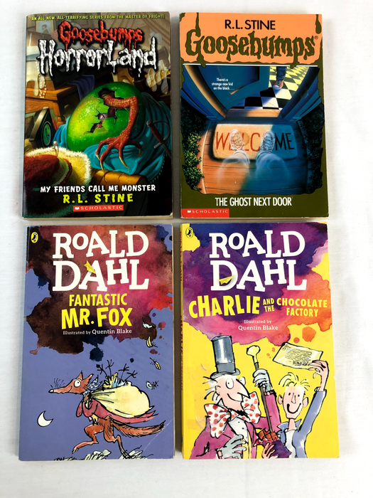 Goosebumps and Roald Dahl book bundle (4)