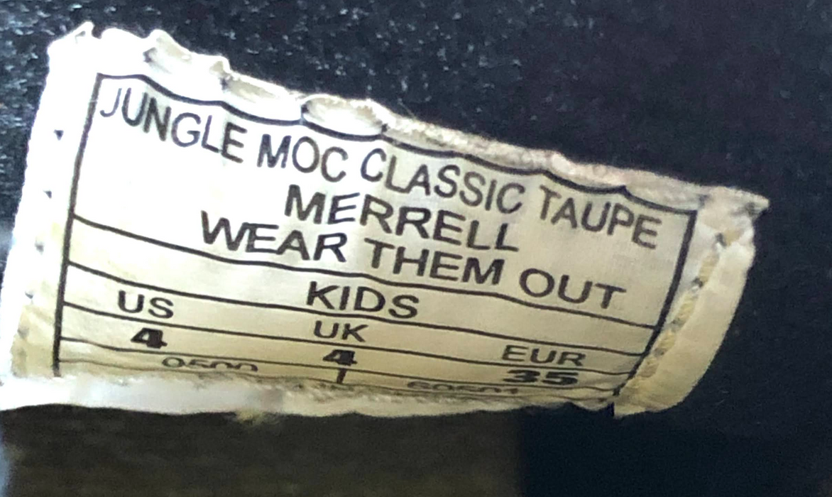 Girls Taupe Merrell Shoes Size 4