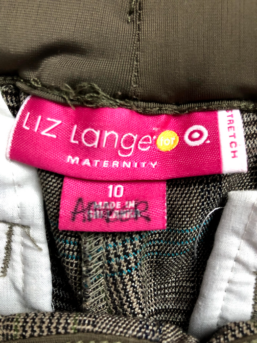 Liz Lange Womens Maternity Capri Pants Size 10