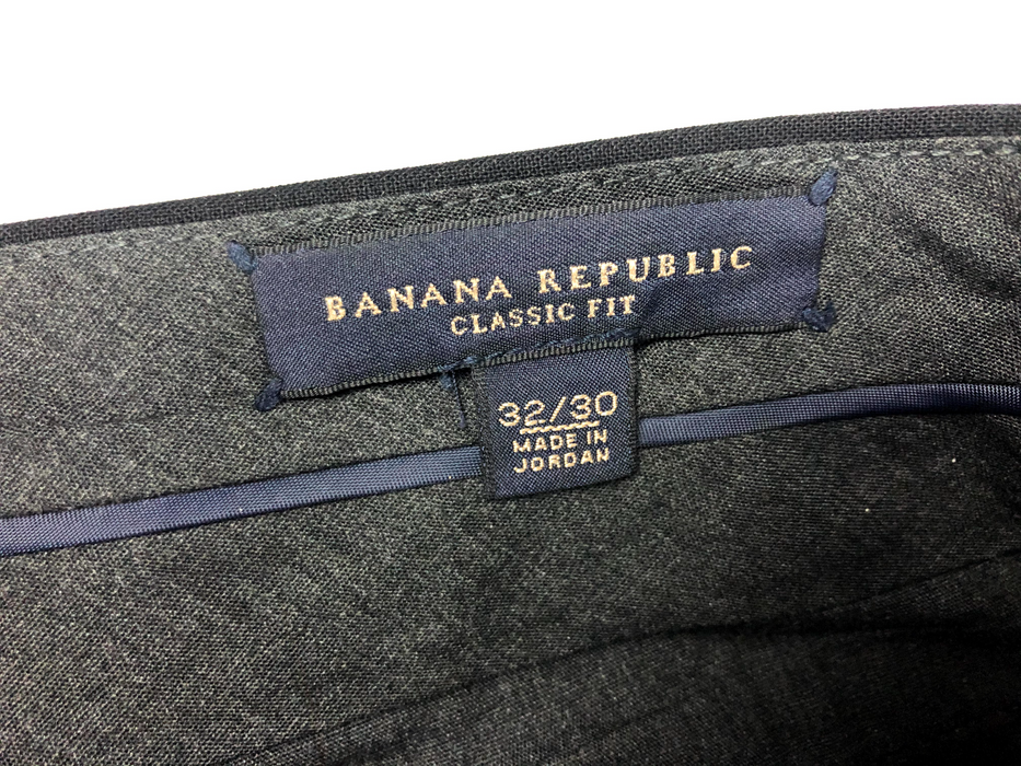 Banana Republic Classic Fit Dark Grey Pants Size 32 / 30