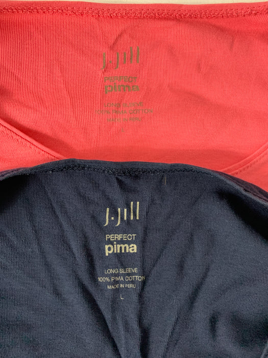 J Jill woman’s pajama long sleeve shirts size large