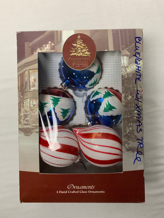 Enchanted forest Christmas ornaments