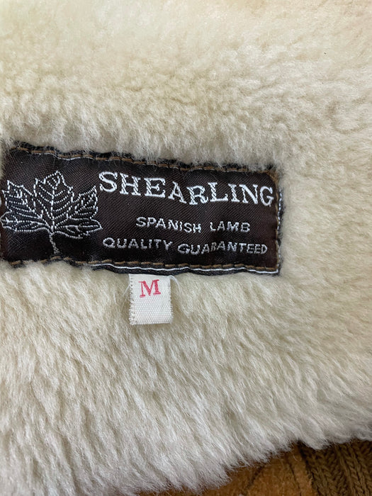 Shearling Spanish lamb men’s suede jacket
