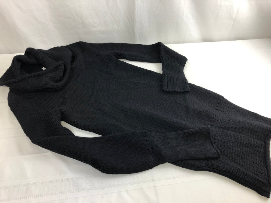 Souchi Hand Woven Black Sweater Dress