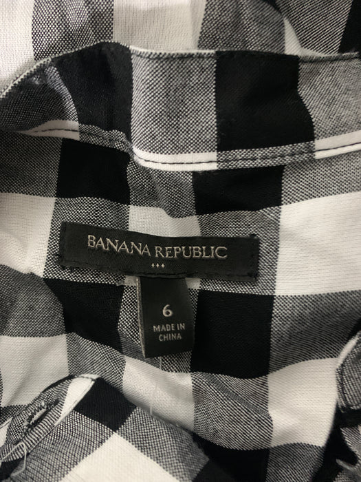 Banana Republic Size 6 Plaid Dress