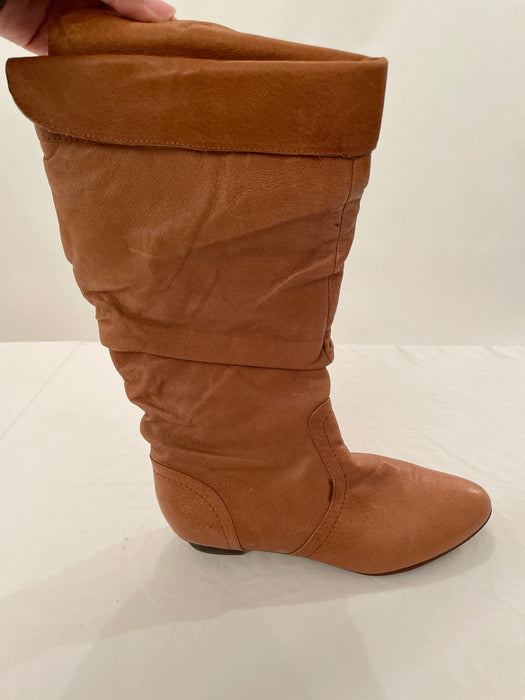 Brown Leather Boots Size_8