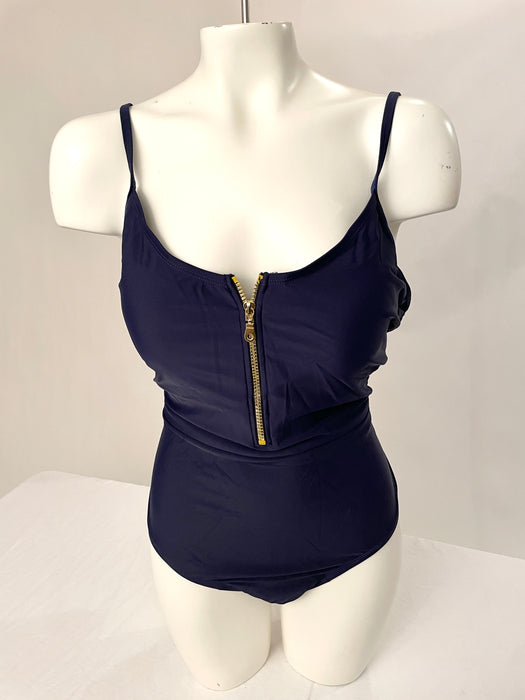 Cover Girl Navy Blue Swimsuit Size_3X