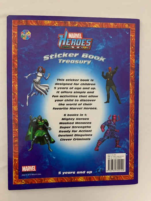 Marvel heroes sticker book