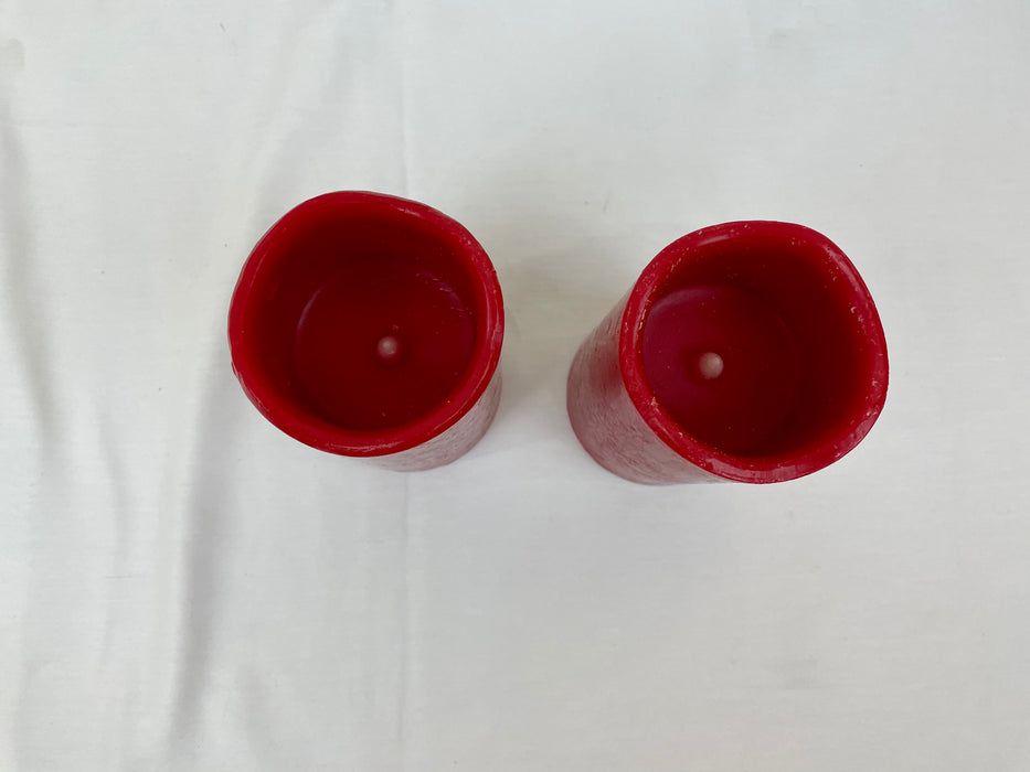 Red candle set