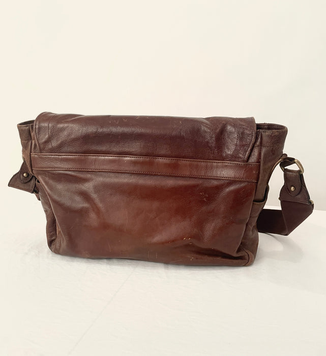 J. Crew Leather Messenger Bag