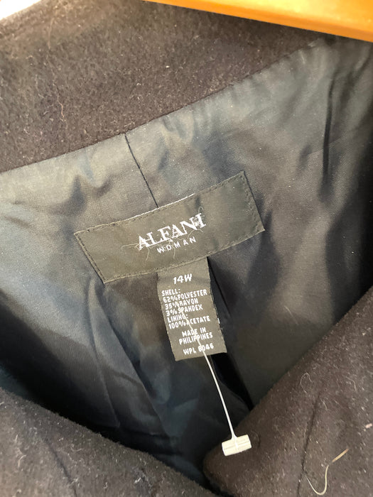 Alfani Black Peacoat Size_14