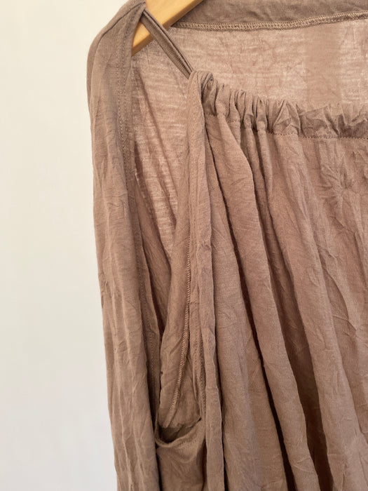 Brown sheer cover up dress Size_XL