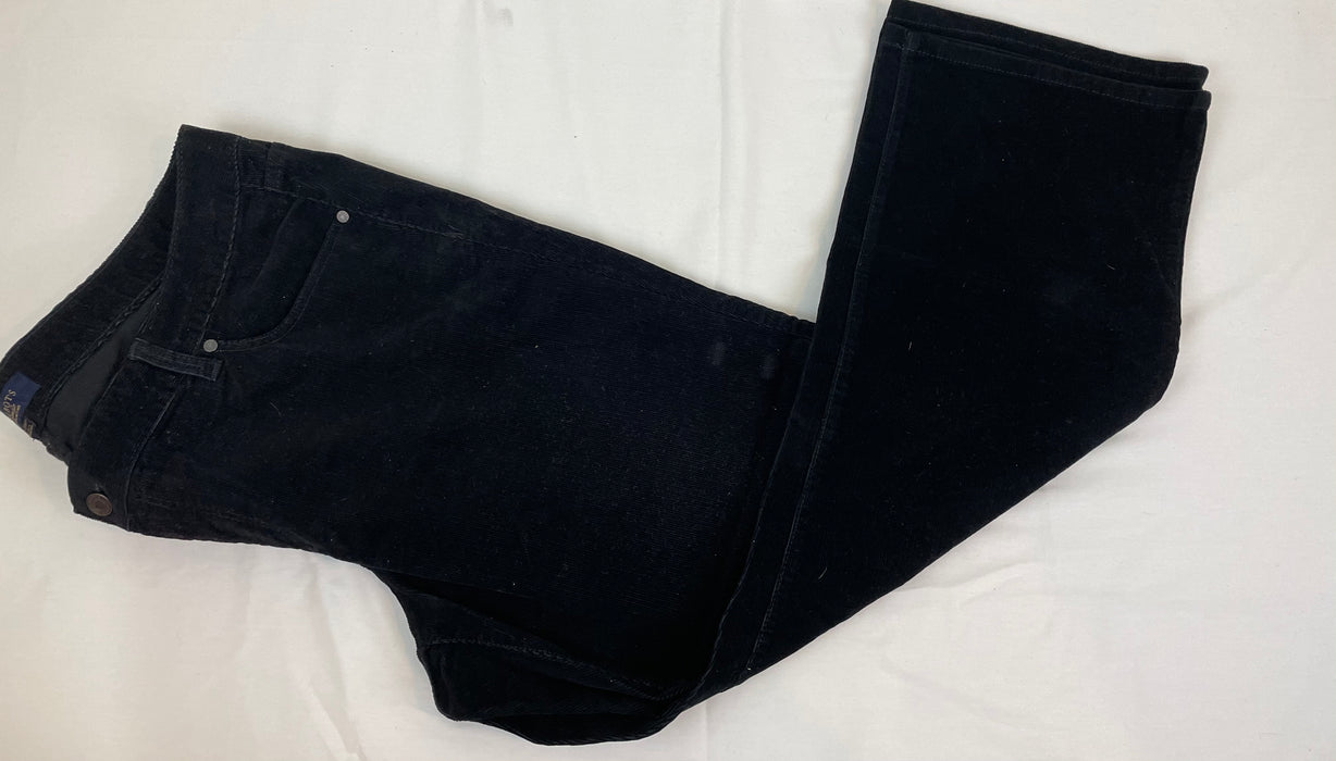 Talbots women’s petite/plus sized corduroy black pants Size 20 Petite