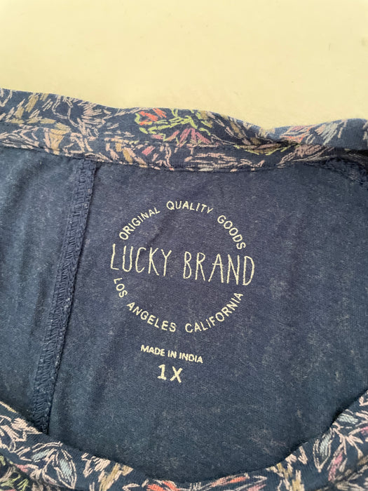 Lucky Brand Paisley Top Size_1X