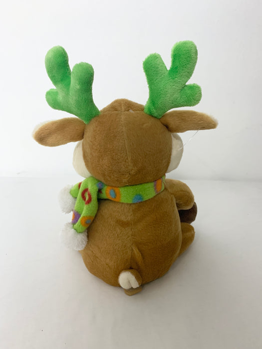 Holiday singing reindeer