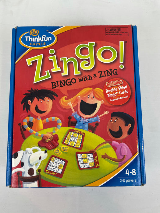 Zingo bingo with a zing game