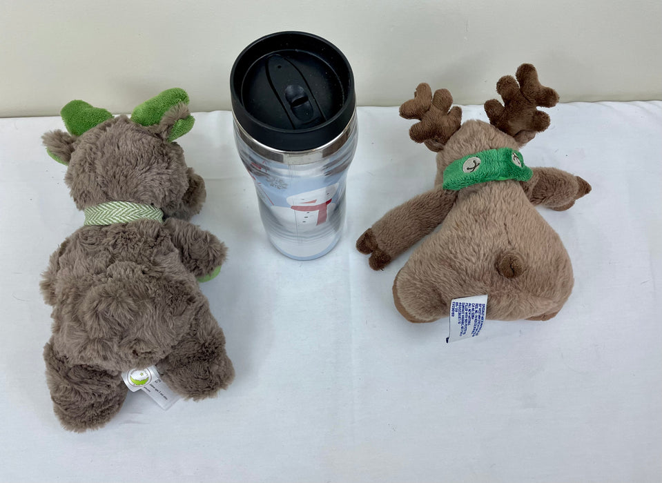 Animal adventure holiday stuffed animals and travel mug