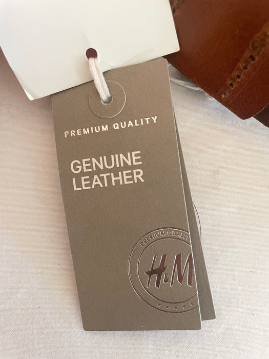 H&M Leather Belt Size_31-32”