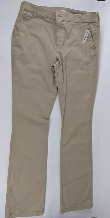 Old Navy Skinny Leg Khaki Pants Womens Size 6 Beige Pockets Stretch Mid  Rise | eBay